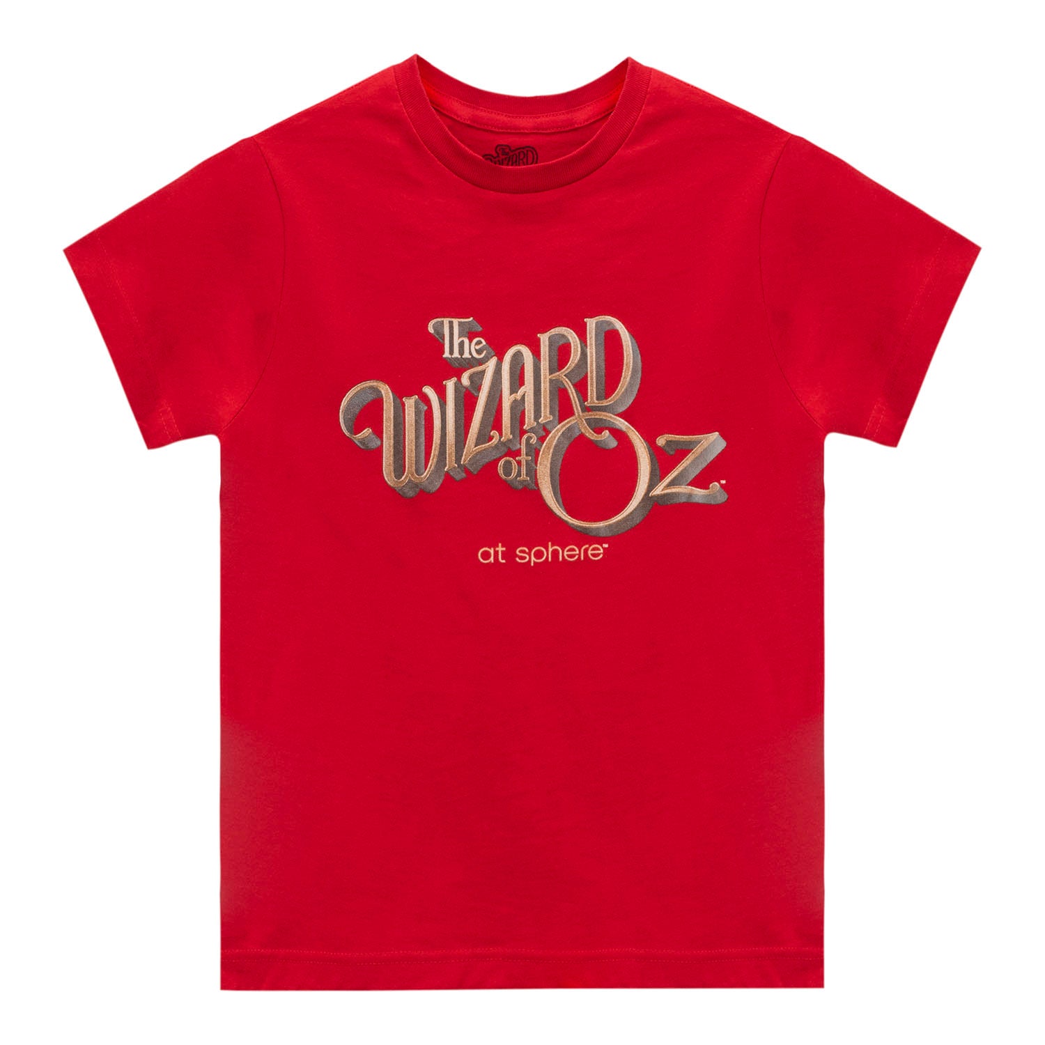 The Wizard of Oz at Sphere Logo Kids Red Tee - Front View